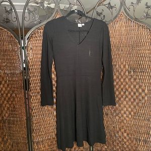 Gap black long sleeve dress